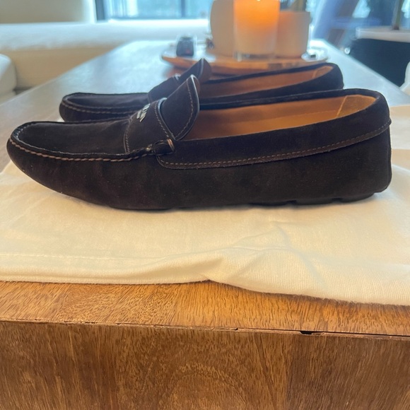 Prada Suede Driving Shoes in Brown/Coffee Men’s Size 10.5 - Picture 4 of 7